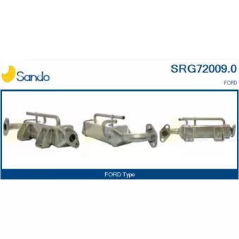 Radiateur, réaspiration des gaz d'échappement SANDO SRG72009.0