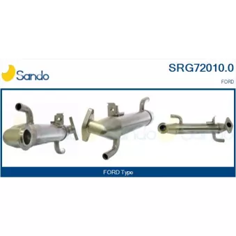 Radiateur, réaspiration des gaz d'échappement SANDO SRG72010.0