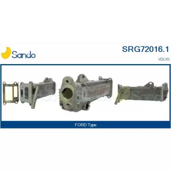 Radiateur, réaspiration des gaz d'échappement SANDO SRG72016.1