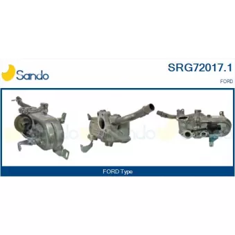 Radiateur, réaspiration des gaz d'échappement SANDO SRG72017.1