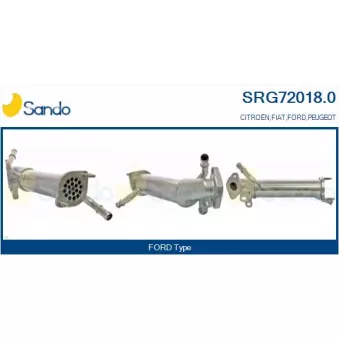 Radiateur, réaspiration des gaz d'échappement SANDO SRG72018.0