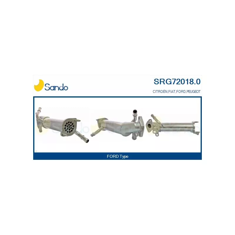 Radiateur, réaspiration des gaz d'échappement SANDO SRG72018.0