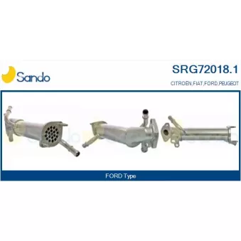 Radiateur, réaspiration des gaz d'échappement SANDO SRG72018.1