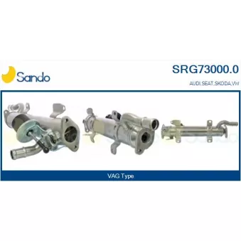 Radiateur, réaspiration des gaz d'échappement SANDO SRG73000.0