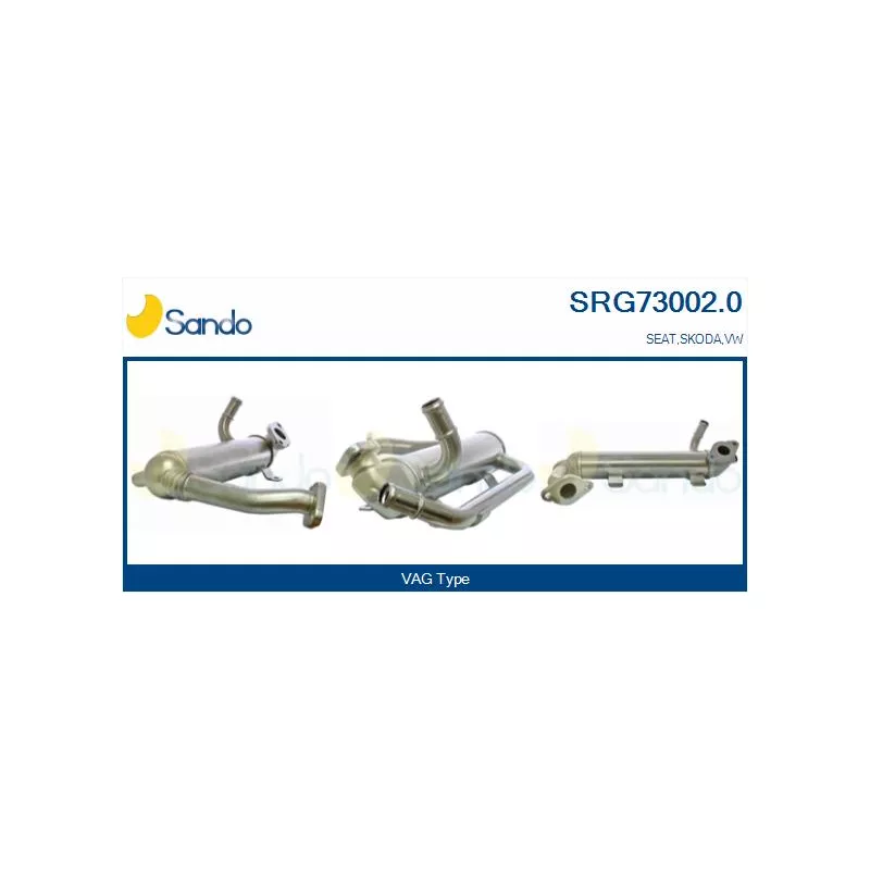Radiateur, réaspiration des gaz d'échappement SANDO SRG73002.0