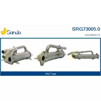 Radiateur, réaspiration des gaz d'échappement SANDO SRG73005.0