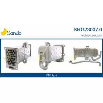 Radiateur, réaspiration des gaz d'échappement SANDO SRG73007.0