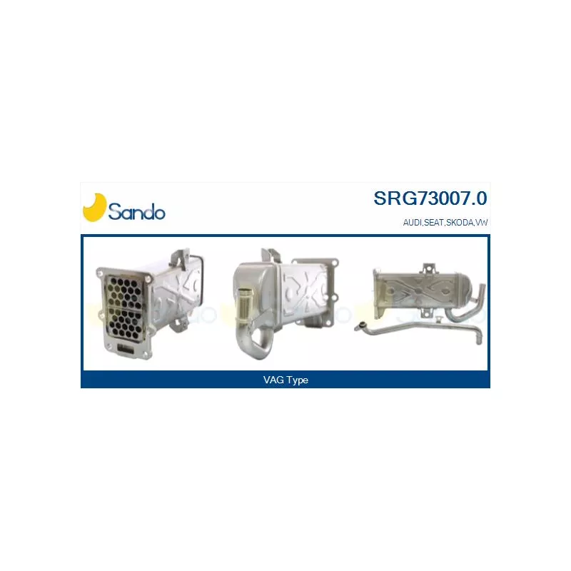 Radiateur, réaspiration des gaz d'échappement SANDO SRG73007.0