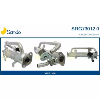 Radiateur, réaspiration des gaz d'échappement SANDO SRG73012.0