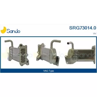 Radiateur, réaspiration des gaz d'échappement SANDO SRG73014.0