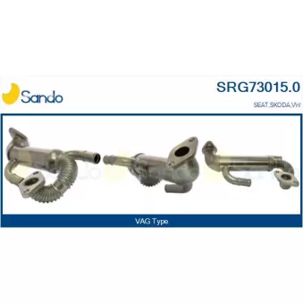 Radiateur, réaspiration des gaz d'échappement SANDO SRG73015.0