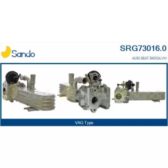 Radiateur, réaspiration des gaz d'échappement SANDO SRG73016.0