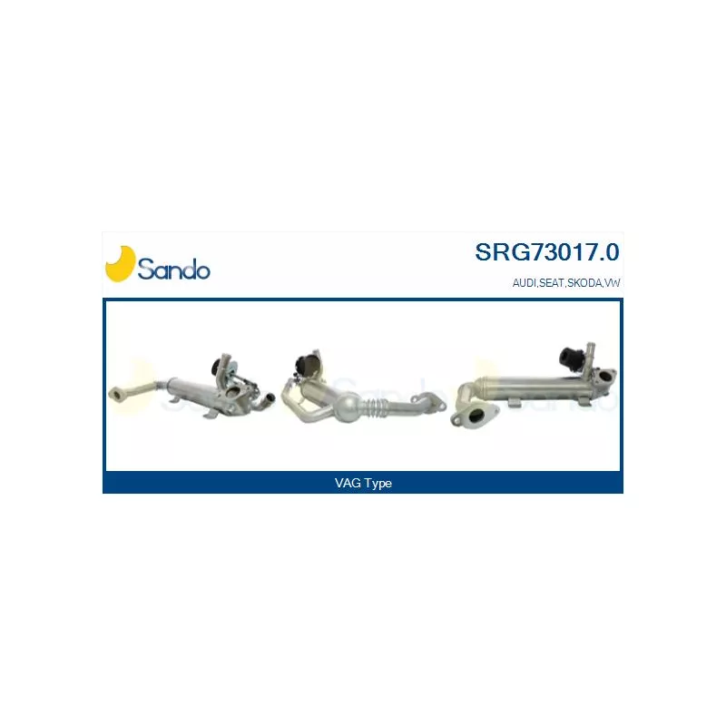 Radiateur, réaspiration des gaz d'échappement SANDO SRG73017.0