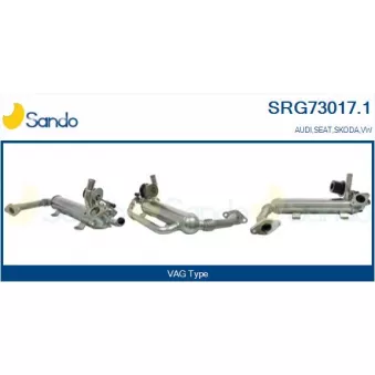 Radiateur, réaspiration des gaz d'échappement SANDO SRG73017.1