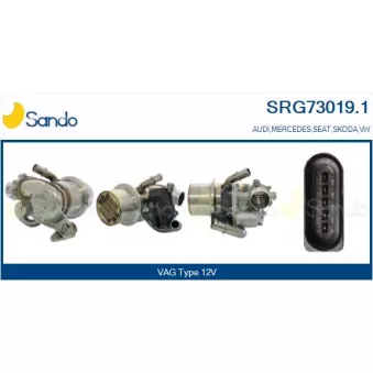 Radiateur, réaspiration des gaz d'échappement SANDO SRG73019.1