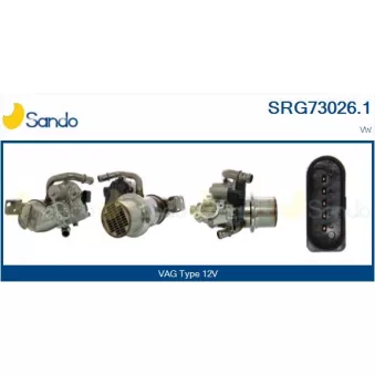 Radiateur, réaspiration des gaz d'échappement SANDO SRG73026.1