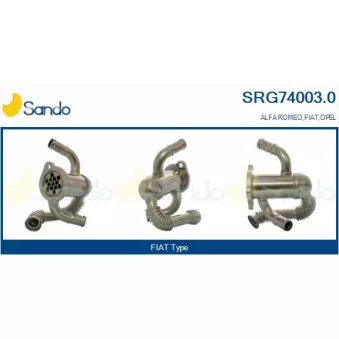 Radiateur, réaspiration des gaz d'échappement SANDO SRG74003.0