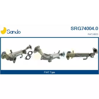Radiateur, réaspiration des gaz d'échappement SANDO SRG74004.0