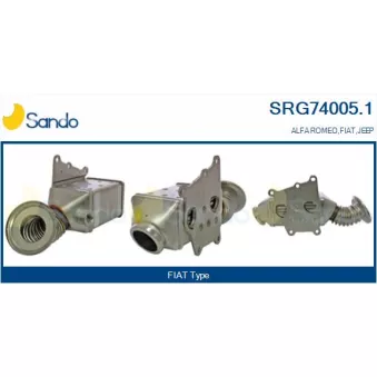 Radiateur, réaspiration des gaz d'échappement SANDO SRG74005.1