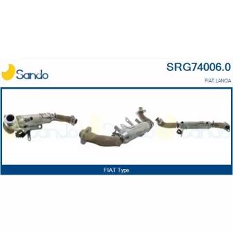 Radiateur, réaspiration des gaz d'échappement SANDO SRG74006.0