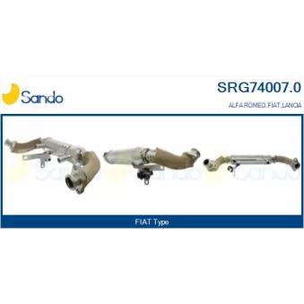Radiateur, réaspiration des gaz d'échappement SANDO SRG74007.0