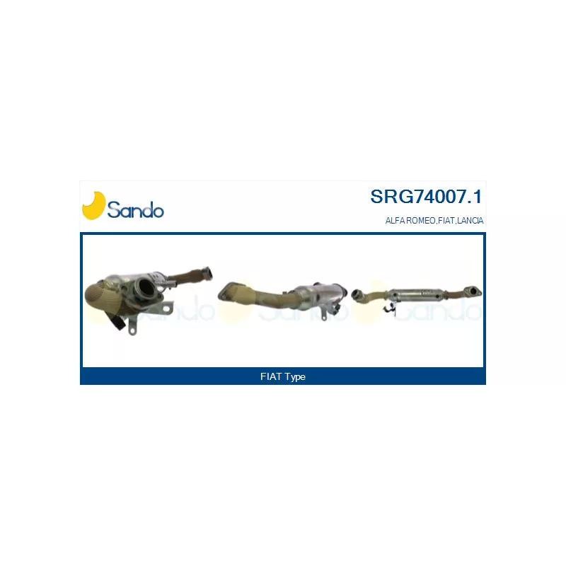 Radiateur, réaspiration des gaz d'échappement SANDO SRG74007.1