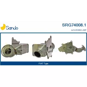Radiateur, réaspiration des gaz d'échappement SANDO SRG74008.1