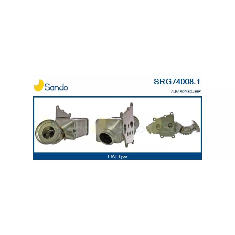 Radiateur, réaspiration des gaz d'échappement SANDO SRG74008.1