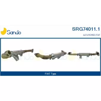 Radiateur, réaspiration des gaz d'échappement SANDO SRG74011.1