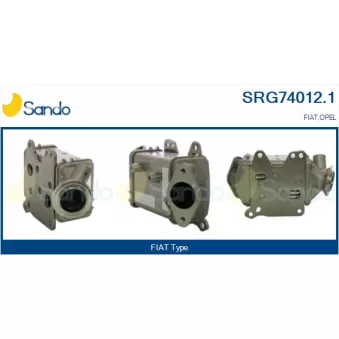 Radiateur, réaspiration des gaz d'échappement SANDO SRG74012.1