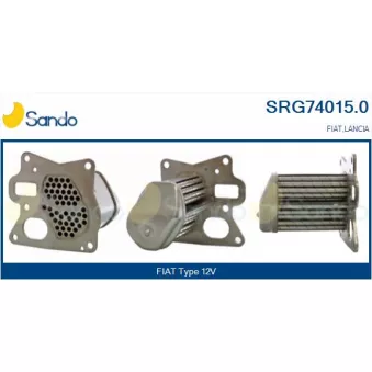 Radiateur, réaspiration des gaz d'échappement SANDO SRG74015.0