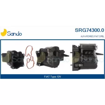 Radiateur, réaspiration des gaz d'échappement SANDO SRG74300.0