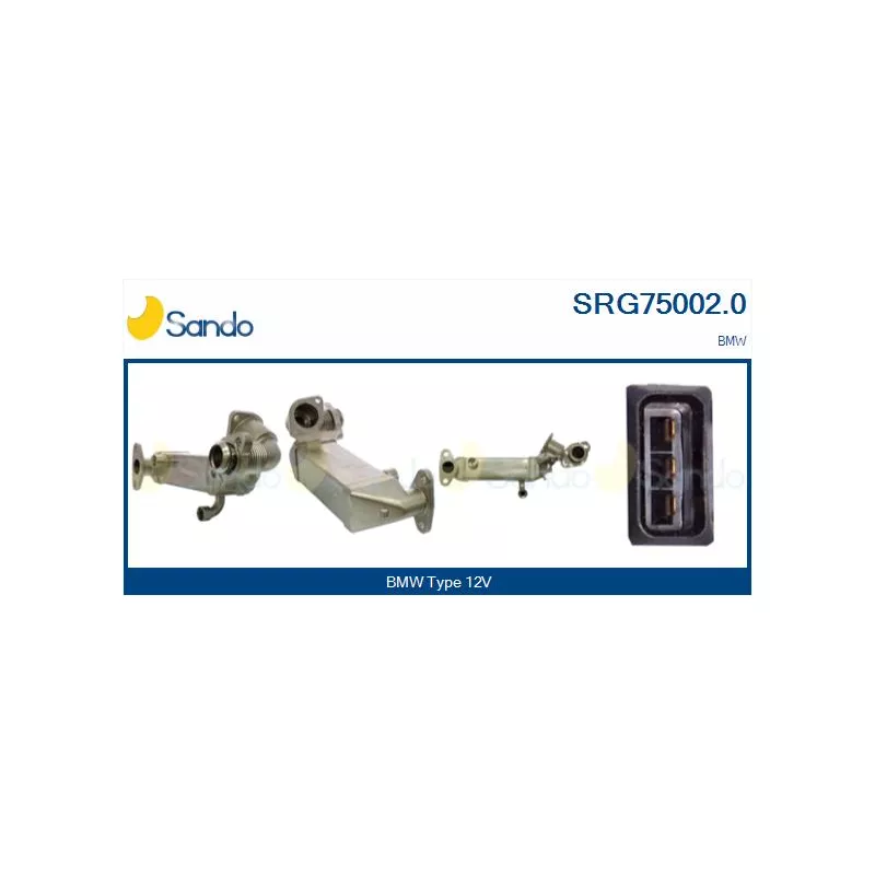 Radiateur, réaspiration des gaz d'échappement SANDO SRG75002.0