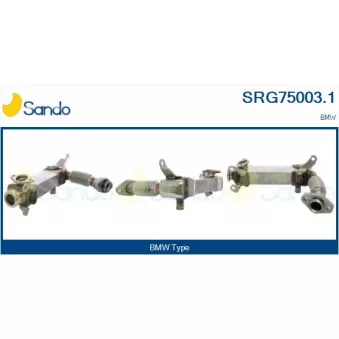 Radiateur, réaspiration des gaz d'échappement SANDO SRG75003.1