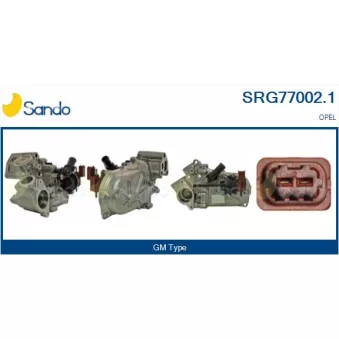 Radiateur, réaspiration des gaz d'échappement SANDO SRG77002.1