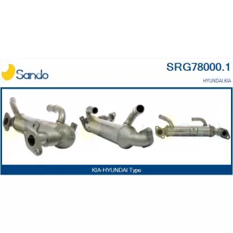 Radiateur, réaspiration des gaz d'échappement SANDO SRG78000.1