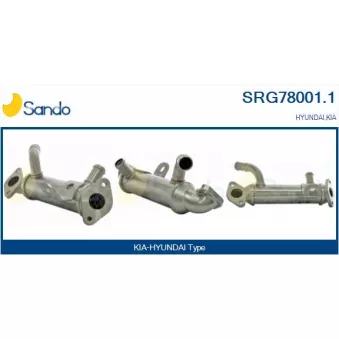 Radiateur, réaspiration des gaz d'échappement SANDO SRG78001.1