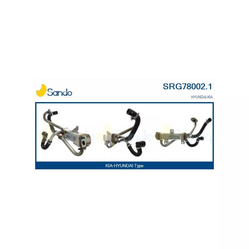 Radiateur, réaspiration des gaz d'échappement SANDO SRG78002.1