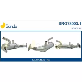 Radiateur, réaspiration des gaz d'échappement SANDO SRG78003.1