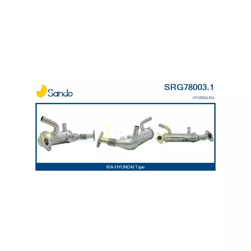 Radiateur, réaspiration des gaz d'échappement SANDO SRG78003.1