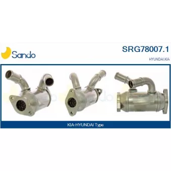 Radiateur, réaspiration des gaz d'échappement SANDO SRG78007.1