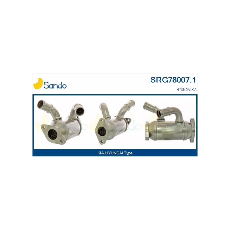 Radiateur, réaspiration des gaz d'échappement SANDO SRG78007.1