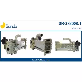 Radiateur, réaspiration des gaz d'échappement SANDO SRG78008.1