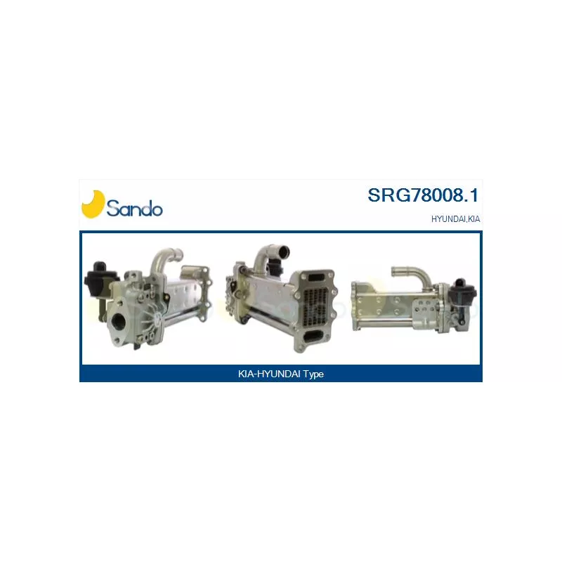 Radiateur, réaspiration des gaz d'échappement SANDO SRG78008.1