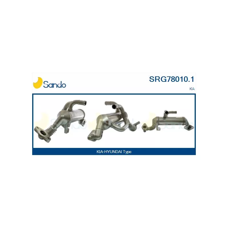 Radiateur, réaspiration des gaz d'échappement SANDO SRG78010.1