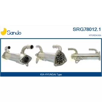 Radiateur, réaspiration des gaz d'échappement SANDO SRG78012.1
