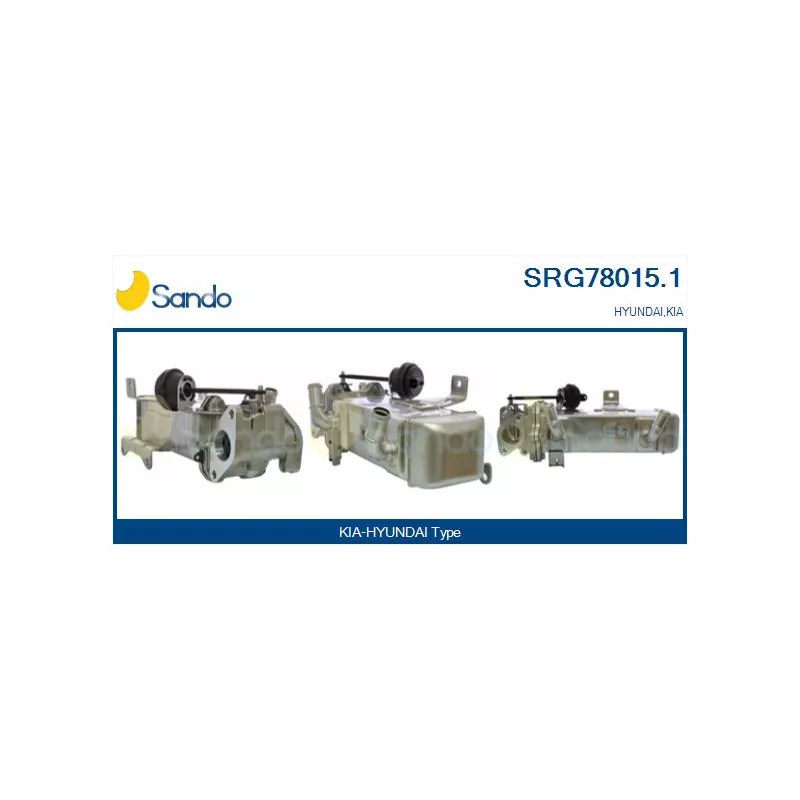 Radiateur, réaspiration des gaz d'échappement SANDO SRG78015.1