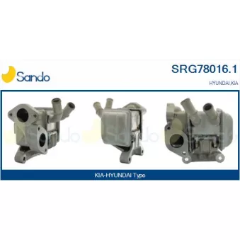 Radiateur, réaspiration des gaz d'échappement SANDO SRG78016.1
