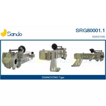 Radiateur, réaspiration des gaz d'échappement SANDO SRG80001.1