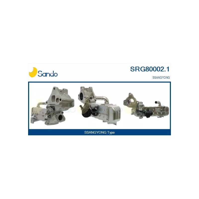 Radiateur, réaspiration des gaz d'échappement SANDO SRG80002.1